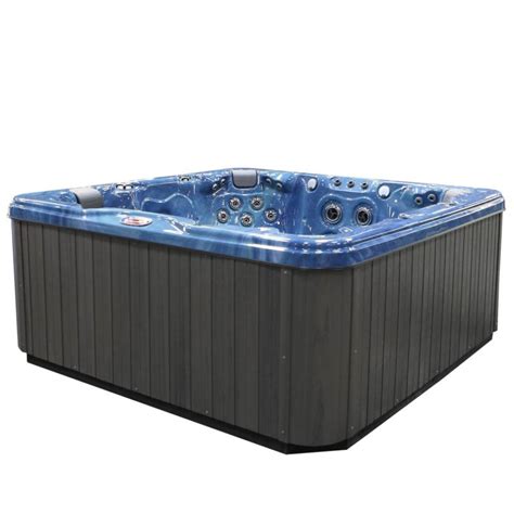 American Spas Am 756l P 6 Person 56 Jet Premium Acrylic Lounger Spa Hot Tub With Bluetooth