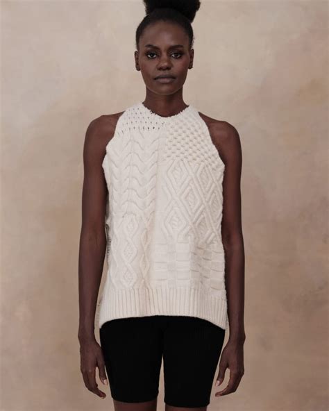 Knitted Structures Vest Amiamalia Luxury Knitwear