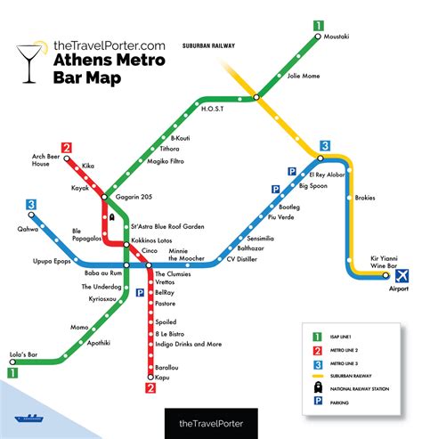 Αριστοτέλους 32 thessaloníki, greece 54631. The Ultimate Bar Crawl: Athens' First-Ever Metro Bar Map ...