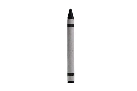 Black Crayon Isolated On A Transparent Background 21356461 Png