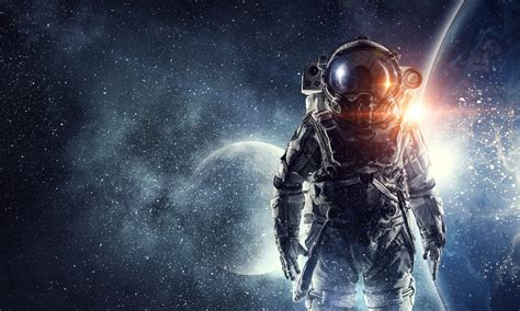 Sci Fi Astronot K Ultra Hd Duvar Ka D Arka Plan X