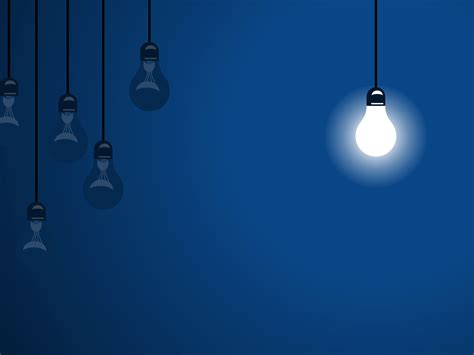 Blue Bulbs Template Download Free Ppt Backgrounds And Templates