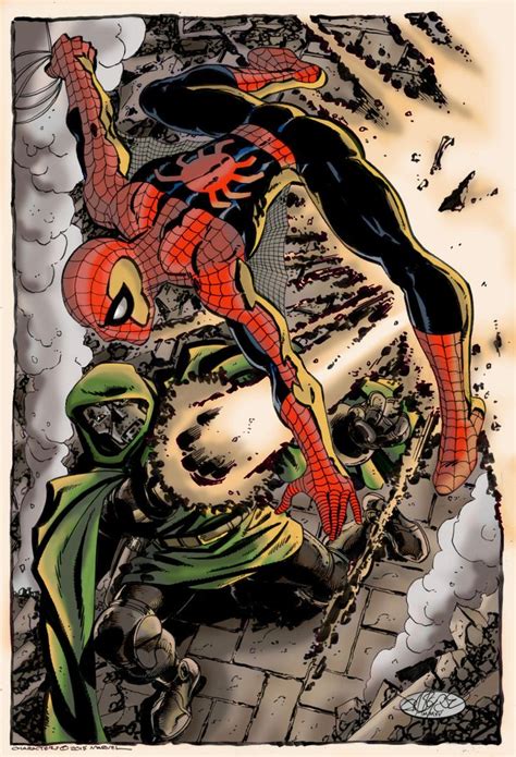 Doom Vs Spiderman By John Byrne By Namorsubmariner On Deviantart John