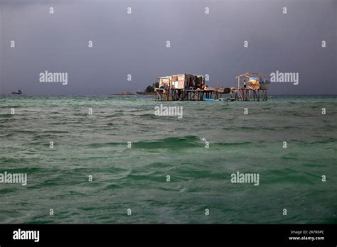 Floating House Close To Gaya Island Kota Kinabalu Borneo Malaysia