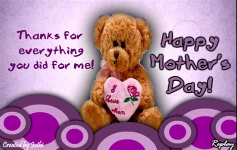How do you thank a woman who has had such a big impact on you? Thanks Mom For Everything! Free Happy Mother's Day eCards ...