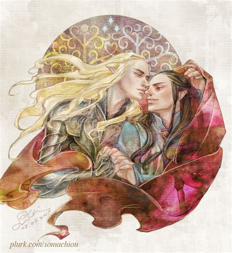 Thranduil With Elrond By Somachiou On Deviantart