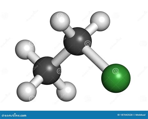 Chloroethane Ethyl Chloride Local Anesthetic Molecule Vector