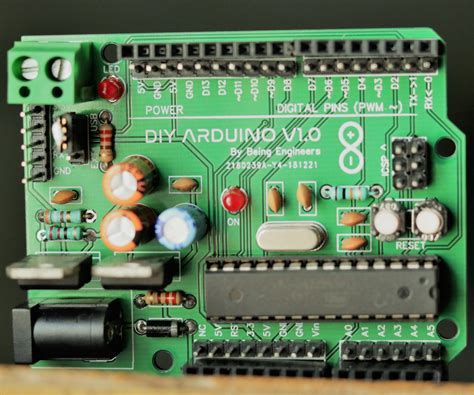 Arduino reads the signal voltage and turns it into a number our. DIY Arduino UNO | How to Make Your Own Arduino Uno Board ...
