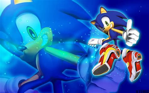 Hd Wallpaper Sonic The Hedgehog Illustration Blue Representation