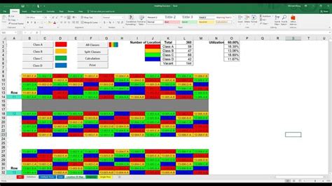 Using Excel To Generate A Warehouse Storage Heatmap