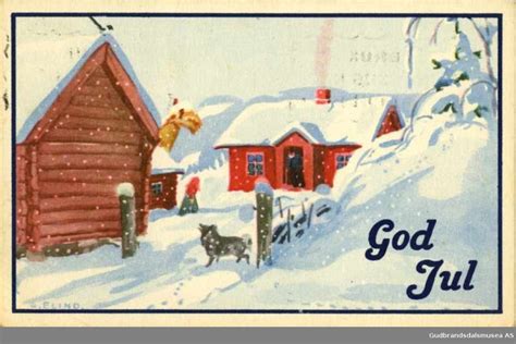 Old Norwegian Christmas Card 3