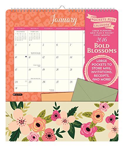 Free Ebook Orange Circle Studio 2016 Pockets Plus Wall Calendar Bold