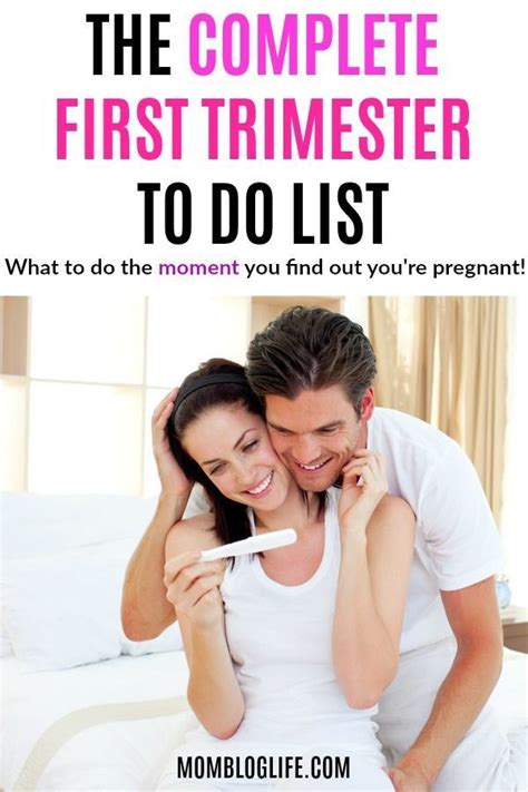 The Complete First Trimester To Do List First Trimester Information