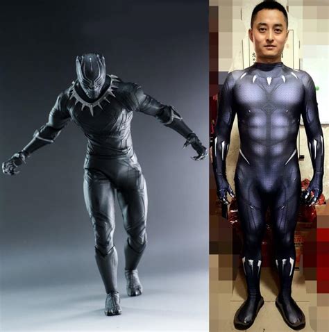 2018 Cosplay Costume Men Kids Black Panther Costume Fancy Halloween