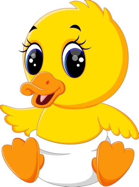 Premium Vector Illustration Of Cute Baby Duck Cartoon
