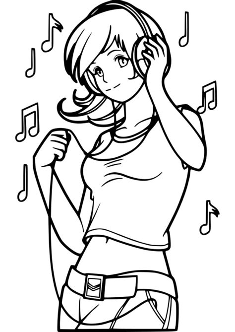 Ado dessin pour fille a imprimer. dessiner un manga fille
