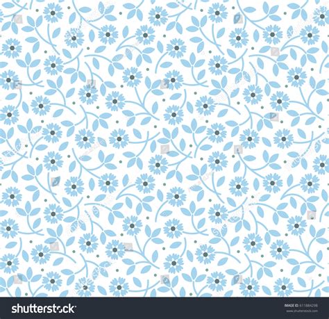 Vector Seamless Pattern Cute Pattern Small Stock Vector