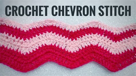 Crochet Chevron Ripple Zig Zag Wave Stitch Pattern And Tutorial