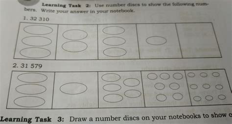 Learning Task 2 Use Number Discs To Show The Foll Gauthmath