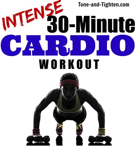 At Home 30 Minute Total Body Intense Cardio Workout Tone And Tighten