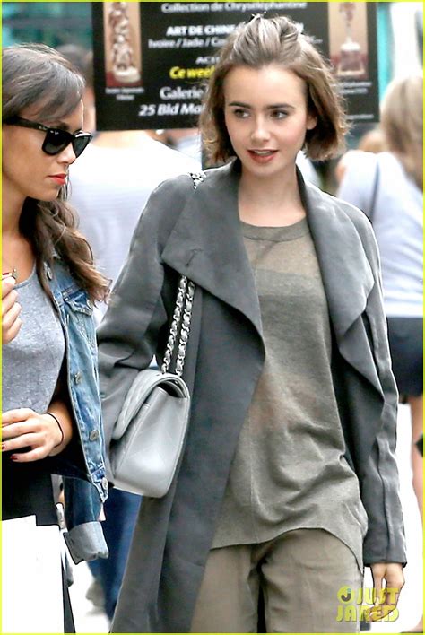 Lily Collins Brings Her Fashion A Game To Paris Photo 3202762 Lily