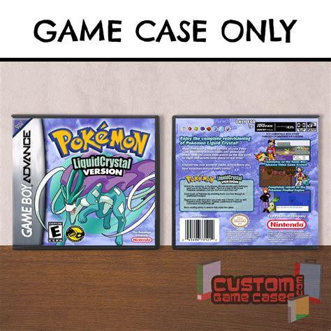 Pokemon Liquid Crystal GBA Game Boy Advance Game Case Only No