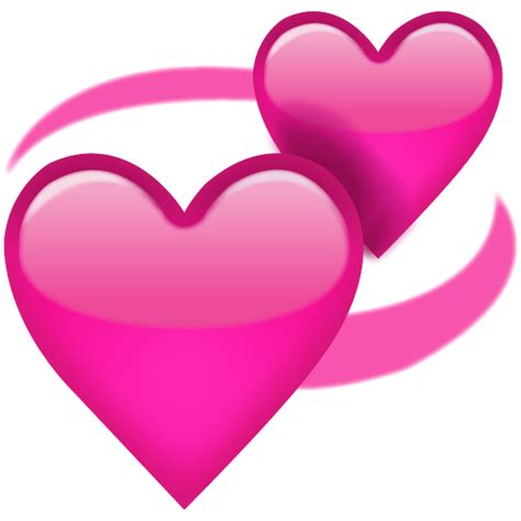 Download Revolving Pink Hearts Emoji Icon Emoji Island