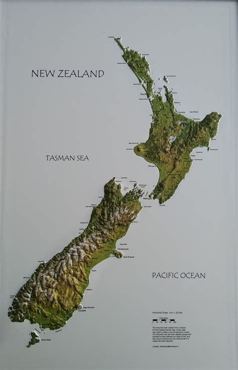 New Zealand Map In 3d 3d Map With Borders Of Regions Stock Images And