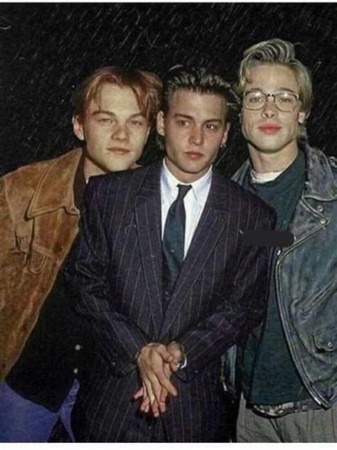 Where were you when we hey, brad pitt! Young Leonardo Dicaprio & Brad Pitt & Jonny Depp | Slim ...