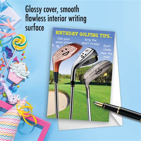 Birthday Golfing Tips Funny Birthday Card