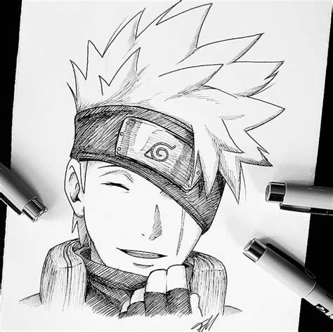 Kakashi Drawing With Images Kakashi Drawing Naruto Sketch Anime
