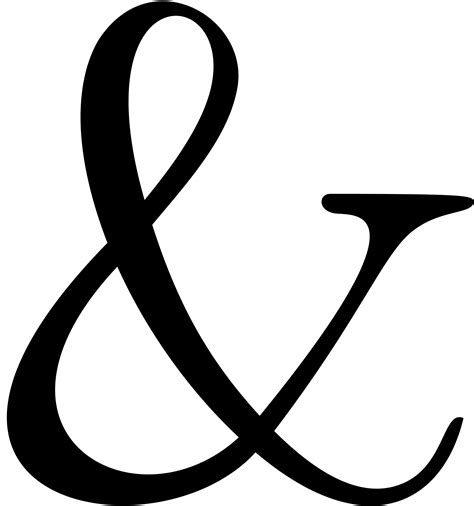 Ampersand Typography Letter Calligraphy Font Signs Pn