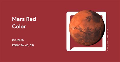 Mars Red Color Hex Code Is 9c2e35