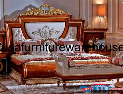 5 Piece European Luxury Bedroom Set Usa Furniture Warehouse