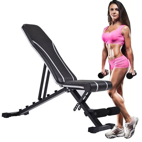 New Merax Trexm Adjustable Flat Incline Weight Bench Utility Weight Exercise Fitness For Body