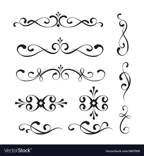 Decorative Elements And Ornaments Royalty Free Vector Image