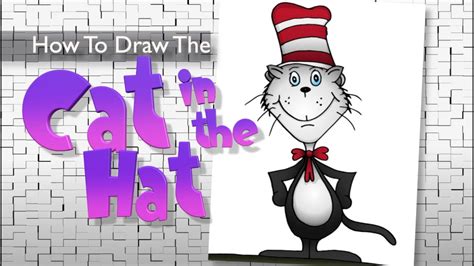 How To Draw The Cat In The Hat By Dr Seuss 🎨cat And The Hat🎨 Easy 🎨step