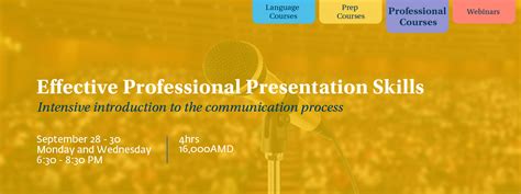 Effective Professional Presentation Skills Aua Open Education