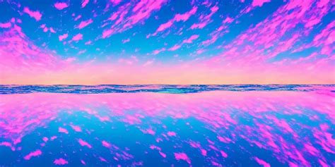 Vaporwave Background With Beautiful Reflections 8k Stable Diffusion