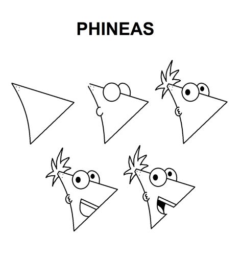 How To Draw Phineas Step By Step At Drawing Tutorials