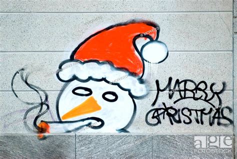 Graffiti Santa Claus 20072009 Stock Photo Picture And Rights