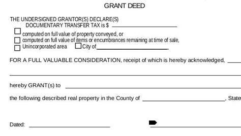 Free 8 Sample Grant Deed Forms In Pdf Ms Word