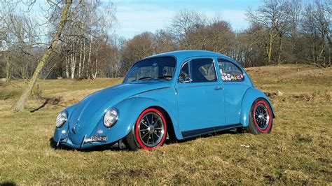 Vw Maggiolino Beetle Cal Look Blue 5009 Vintage Racing Custom Cars