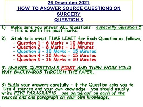 26 December 2021 How To Answer Source Questions