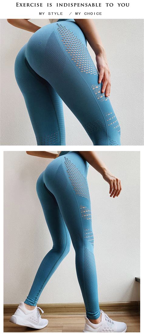 Seamless Leggings For Women Yoga Pants Dry Fit Mesh Fitness Gym Wear