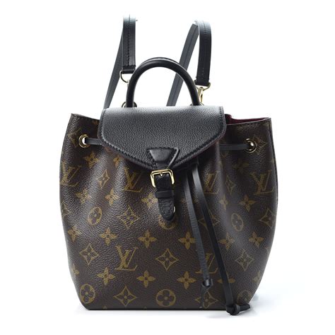 LOUIS VUITTON Monogram Montsouris BB Backpack Noir Black ...