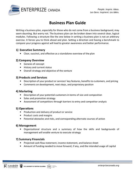 95 Free Printable Sample Business Plan Sampleprintable2