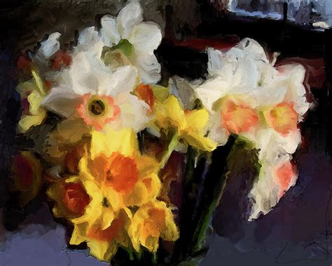 Daffodils Painting By Carla Dreams Fine Art America