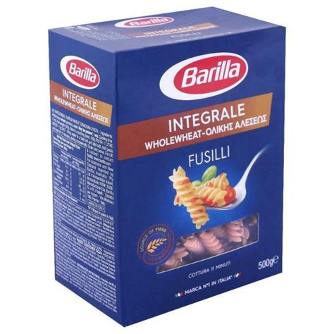 Barilla Integrale Whole Wheat Fusilli Pasta 500 G Jiomart