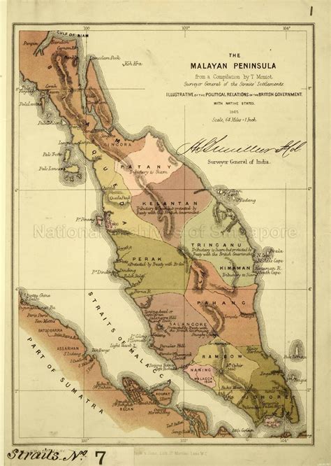 The MALAYAN PENINSULA 1862 History Of Malaysia Maps Aesthetic Malaysian